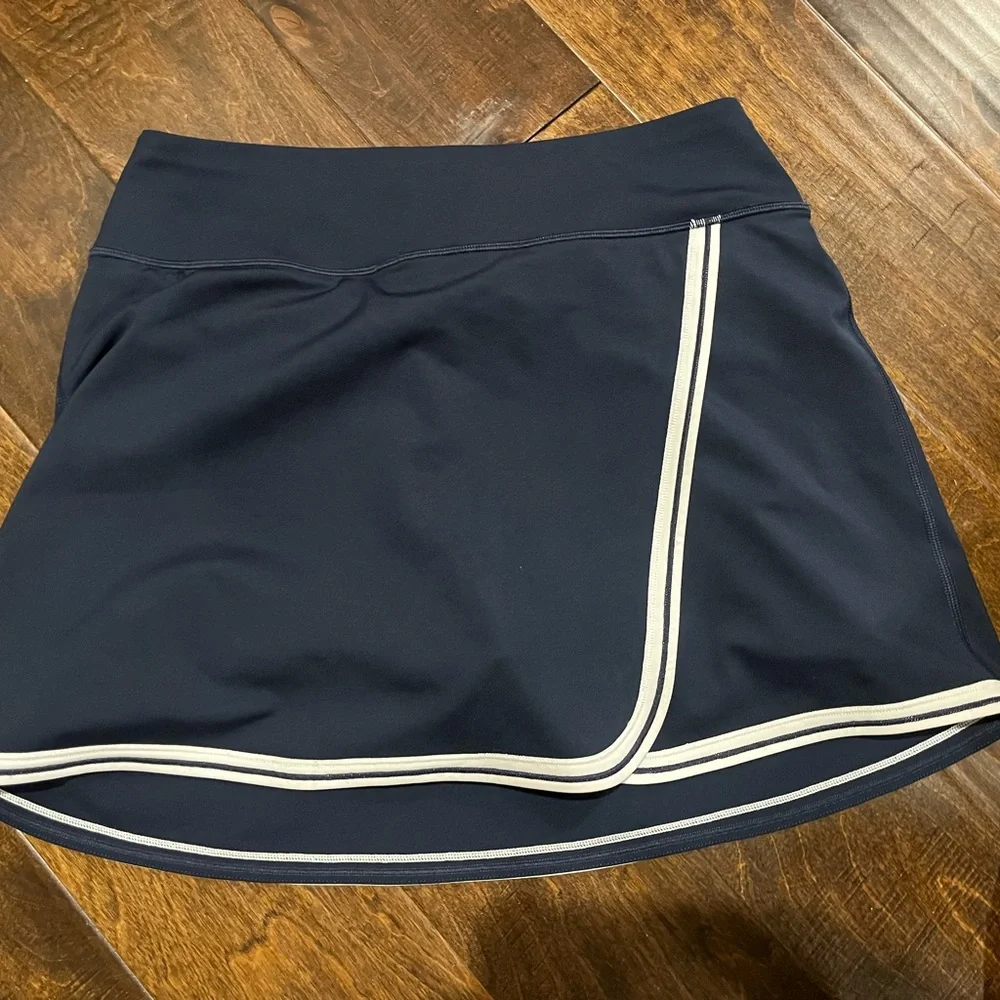 Navy Blue Skort with White Trim - Picture 6 of 7